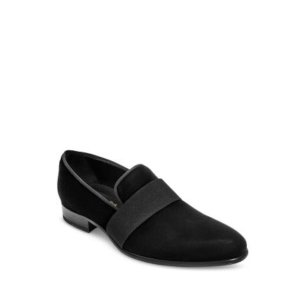 TO BOOT NEW YORK Mens Black Adam Derrick Park Avenue Slip On Loafers Shoes 7.5